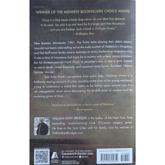 💧Ordinary Grace by William Kent Krueger - Picture 2 of 2